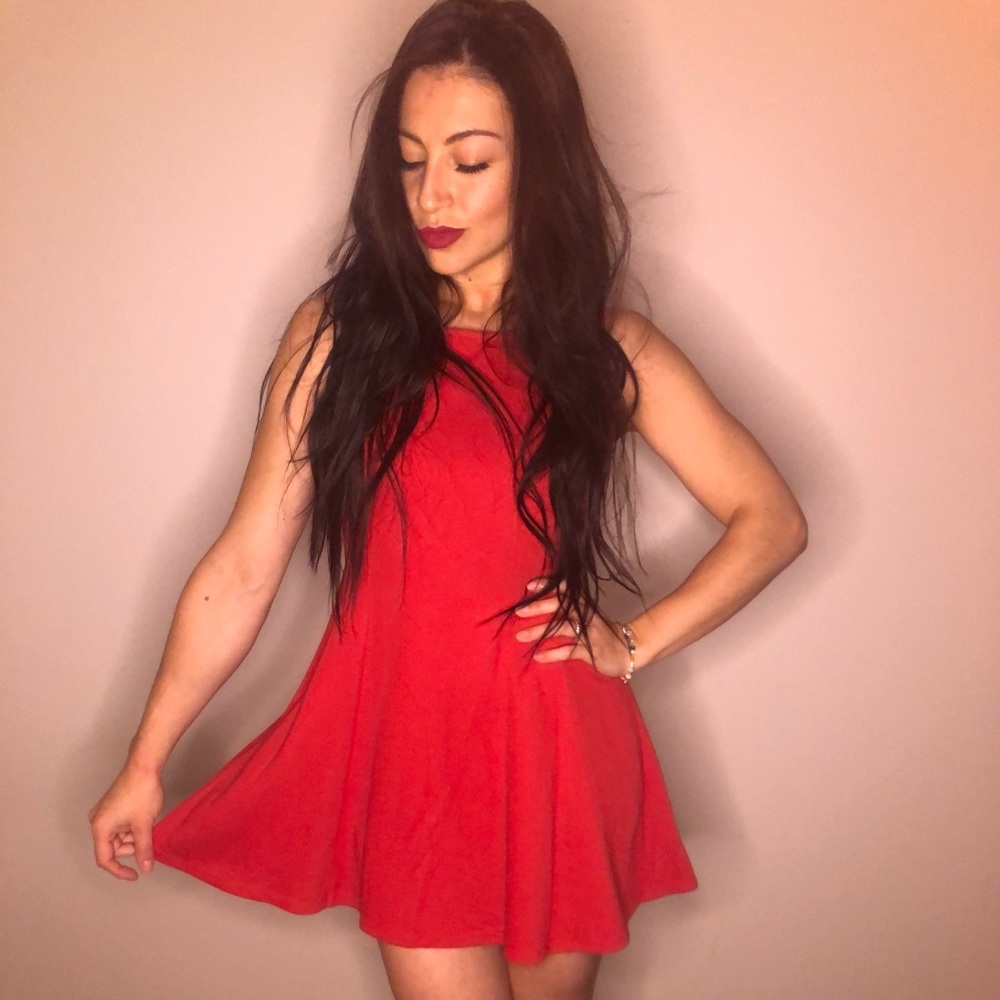 Red sexy dress